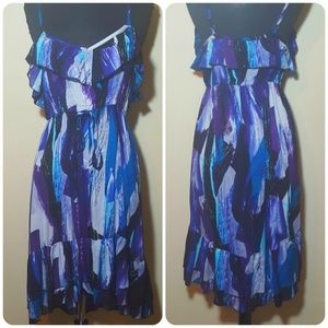 Women's ruffle high-low summer dress